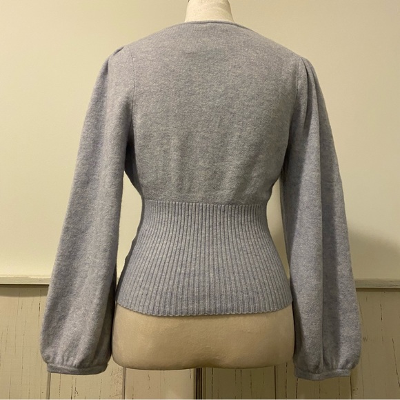 NWT Madewell Small Blue It’s Gonna Be Me Cropped Sweater - Picture 3 of 14